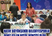 HATAY BÜYÜKŞEHİR BELEDİYESPORLU DENİZ ASLAN HATAY İKİNCİSİ OLDU
