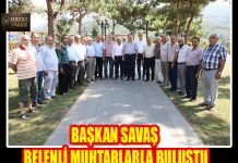 BAŞKAN SAVAŞ BELENLİ MUHTARLARLA BULUŞTU