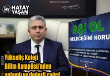 Yükseliş Koleji Bilim Kampüsü’nden anlamlı ve değerli çağrı!