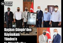 Başkan Güngör’den Kaymakam Yönden’e En Güzel Hediye