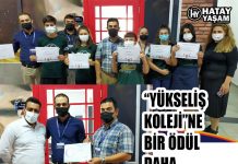 “YÜKSELİŞ KOLEJİ”NE BİR ÖDÜL DAHA