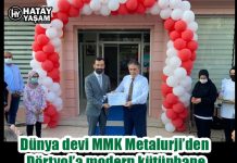 Dünya devi MMK Metalurji’den Dörtyol’a modern kütüphane