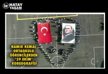 NAMIK KEMAL ORTAOKULU ÖĞRENCİLERDEN ‘29 EKİM’ KOREOGRAFİSİ