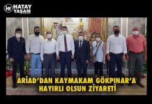 ARİAD’DAN KAYMAKAM GÖKPINAR’A HAYIRLI OLSUN ZİYARETİ
