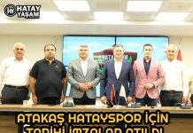 ATAKAŞ HATAYSPOR İÇİN TARİHİ İMZALAR ATILDI