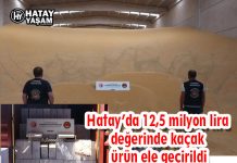 Hatay’da 12,5 milyon lira değerinde kaçak ürün ele geçirildi