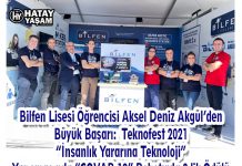 Bilfen Lisesi Öğrencisi Aksel Deniz Akgül’den Büyük Başarı: Teknofest 2021 “İnsanlık Yararına Teknoloji” Yarışmasında “COVAR-19” Robotuyla 2.lik Ödülü