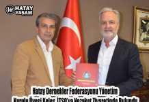 Hatay Dernekler Federasyonu Yönetim Kurulu Üyesi Keleş, İTSO’ya Nezaket Ziyaretinde Bulundu