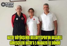 HATAY BÜYÜKŞEHİR BELEDİYESPOR’UN BAŞARILI GÜREŞÇİLERİ HATAY’A 5 MADALYA İLE DÖNDÜ