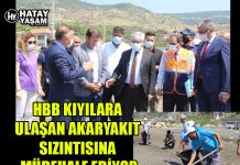 HBB KIYILARA ULAŞAN AKARYAKIT SIZINTISINA MÜDEHALE EDİYOR