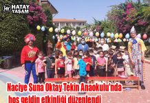 Naciye Suna Oktay Tekin Anaokulu’nda hoş geldin etkinliği düzenlendi