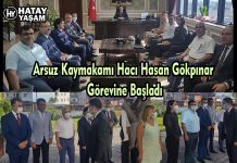 Arsuz Kaymakamı Hacı Hasan Gökpınar Görevine Başladı