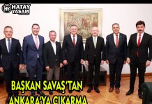 BAŞKAN SAVAŞ’TAN ANKARA’YA ÇIKARMA