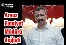Arsuz Emniyet Müdürü değişti