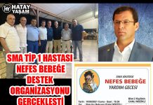 SMA TİP 1 HASTASI NEFES BEBEĞE DESTEK ORGANİZASYONU GERÇEKLEŞTİ