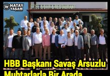 HBB Başkanı Savaş Arsuzlu Muhtarlarla Bir Arada