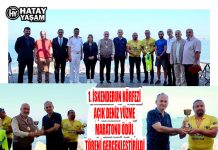 1. İSKENDERUN KÖRFEZİ AÇIK DENİZ YÜZME MARATONU ÖDÜL TÖRENİ GERÇEKLEŞTİRİLDİ