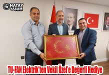 TU-FAN Elektrik’ten Vekil Özel’e Değerli Hediye
