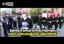 Şehid Yunus Emre Yalman, son yolculuğuna uğurlandı