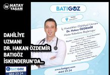 DAHİLİYE UZMANI DR. HAKAN ÖZDEMİR BATIGÖZ İSKENDERUN’DA…