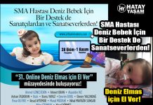 SMA Hastası Deniz Bebek İçin Bir Destek De Sanatseverlerden! Deniz Elmas için El Ver!