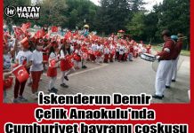 İskenderun Demir Çelik Anaokulu’nda Cumhuriyet bayramı coşkusu