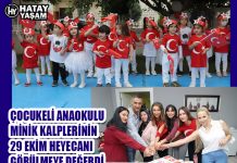 ÇOCUKELİ ANAOKULU MİNİK KALPLERİNİN 29 EKİM HEYECANI GÖRÜLMEYE DEĞERDİ