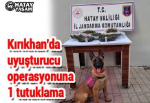 Kırıkhan’da uyuşturucu operasyonuna 1 tutuklama