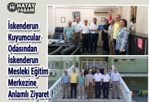 İskenderun Kuyumcular Odasından İskenderun Mesleki Eğitim Merkezine Anlamlı Ziyaret
