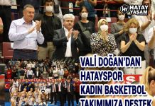 VALİ DOĞAN’DAN HATAYSPOR KADIN BASKETBOL TAKIMIMIZA DESTEK