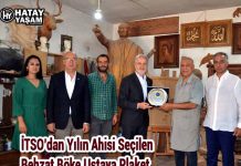 İTSO’dan Yılın Ahisi Seçilen Behzat Böke Ustaya Plaket