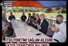 İTSO YÖNETİMİ SAĞLAM AİLESİNE TAZİYE ZİYARETİNDE BULUNDU