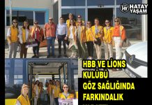 HBB VE LİONS KULÜBÜ GÖZ SAĞLIĞINDA FARKINDALIK YARATTI
