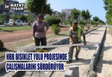HBB BİSİKLET YOLU PROJESİNDE ÇALIŞMALARINI SÜRDÜRÜYOR