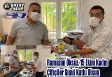 Ramazan Öksüz, 15 Ekim Kadın Çiftçiler Günü Kutlu Olsun
