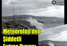 Meteoroloji’den Şiddetli Fırtına Uyarısı