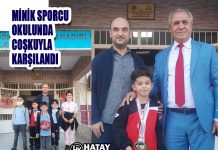 MİNİK SPORCU OKULUNDA COŞKUYLA KARŞILANDI