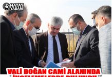VALİ DOĞAN CAMİ ALANINDA İNCELEMELERDE BULUNDU