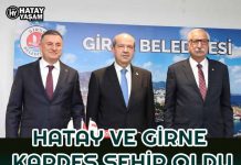 HATAY VE GİRNE KARDEŞ ŞEHİR OLDU