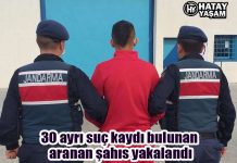 30 ayrı suç kaydı bulunan aranan şahıs yakalandı
