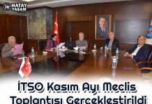 İTSO Kasım Ayı Meclis Toplantısı Gerçekleştirildi