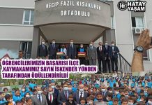 ÖĞRENCİLERİMİZİN BAŞARISI İLÇE KAYMAKAMIMIZ SAYIN İSKENDER YÖNDEN TARAFINDAN ÖDÜLLENDİRİLDİ