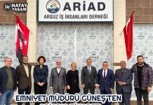 EMNİYET MÜDÜRÜ GÜNEŞ’TEN ARİAD’A ZİYARET