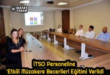 İTSO Personeline ‘Etkili Müzakere Becerileri Eğitimi Verildi