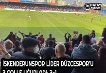 İSKENDERUNSPOR LİDER DÜZCESPOR’U 3 GOLLE UĞURLADI: 3-1