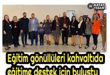 Eğitim gönüllüleri kahvaltıda eğitime destek için buluştu