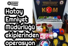 Hatay Emniyet Müdürlüğü ekiplerinden operasyon