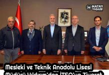 Mesleki ve Teknik Anadolu Lisesi Müdürü Yıldırım’dan İTSO’ya Ziyaret