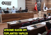 AYKOME KASIM AYI TOPLANTISI YAPILDI