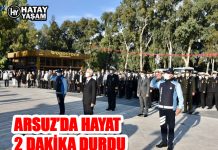 ARSUZ’DA HAYAT 2 DAKİKA DURDU